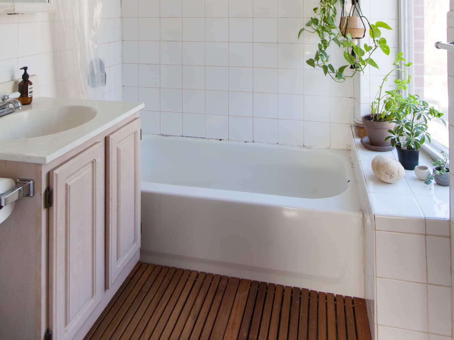 Wooden shower mat hotsell